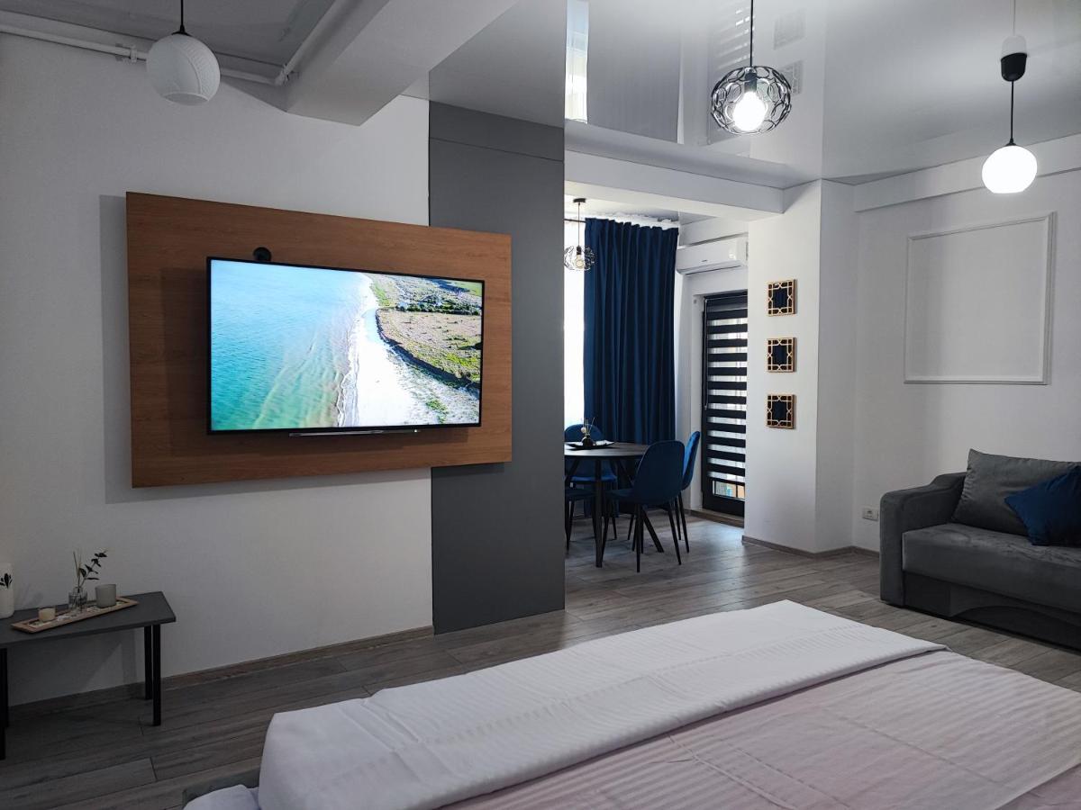 Apartament Studio Teo Blue In Mamaia Nord Navodari Bagian luar foto