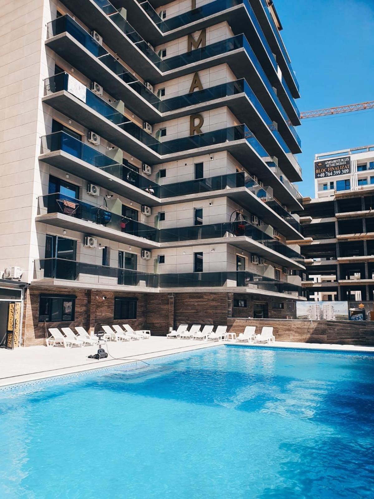 Apartament Studio Teo Blue In Mamaia Nord Navodari Bagian luar foto